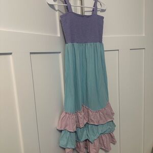 Disney Purple Ruffled Tiered Sundress Spaghetti Strap
